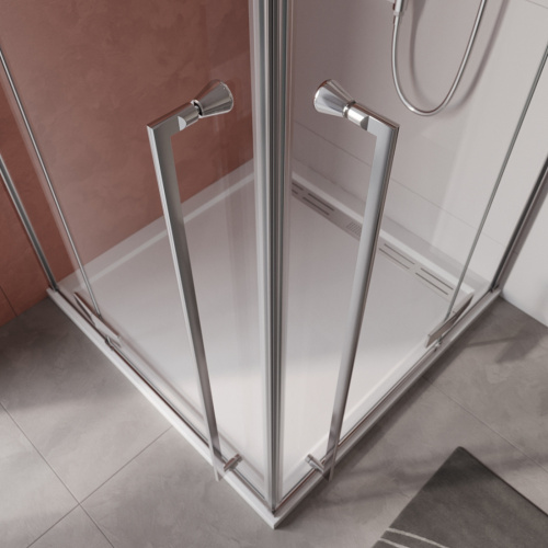 Душевой уголок Cezares LINER LINER-AH-2-120/90-C-Cr-R 120х90 стекло прозрачное профиль хром глянцевый без поддона - фото 2