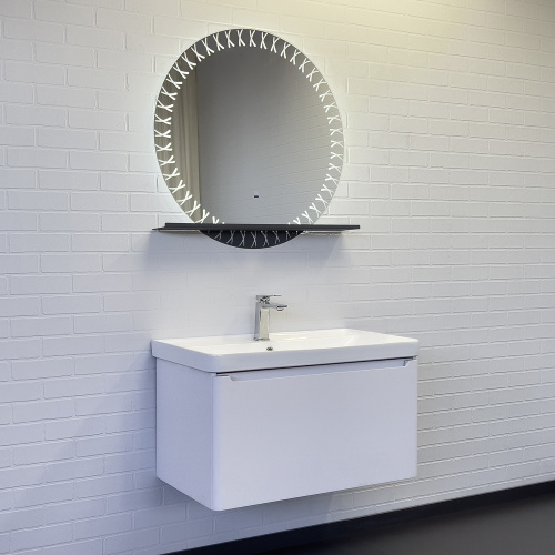 Тумба с раковиной Comforty Арзамас 00-00017884CF 81х48х48 подвесная цвет белый - фото 3