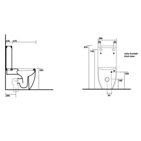 Бачок для унитаза Kerasan FLO 318101