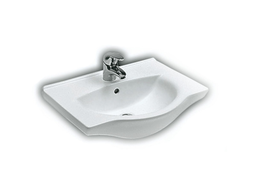 Раковина из санфаянса Hatria SOPHIE Y0HG01 56х45 подвесная цвет белый 1 отверстие под смеситель