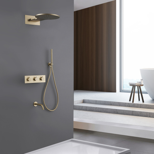 Душевая система ABBER AF8150G встраиваемая в стену - фото 2