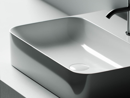 Раковина из сантехнического фарфора Ceramica Nova AURA CN2001 61х48 подвесная цвет белый 1 отверстие под смеситель - фото 3