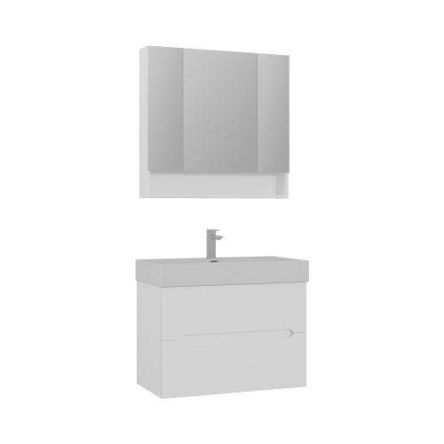 Тумба с раковиной Orka Malta 5001471 80х47х63 цвет белый матовый - фото 2