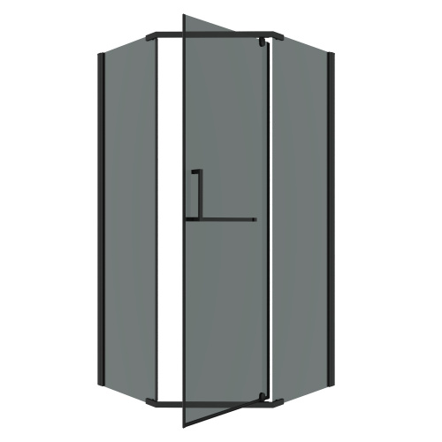 Душевой уголок Grossman Pragma 302.K33.03.1010.21.10 100х100 стекло тонированное профиль черный матовый без поддона - фото 2