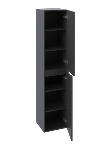 Шкаф-пенал Orange Line Li-35Pug 35х35х165 подвесной цвет серый - фото 4