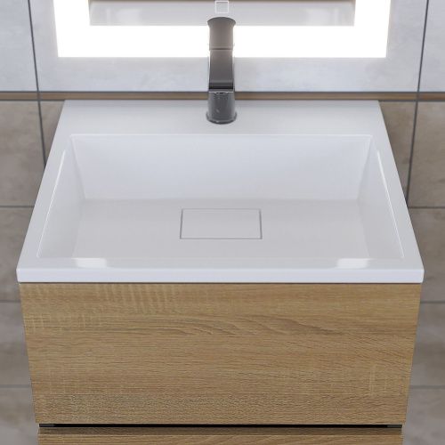 Тумба с раковиной Uperwood Barsa 29830205647 50х50 цвет коричневый/черный - фото 5
