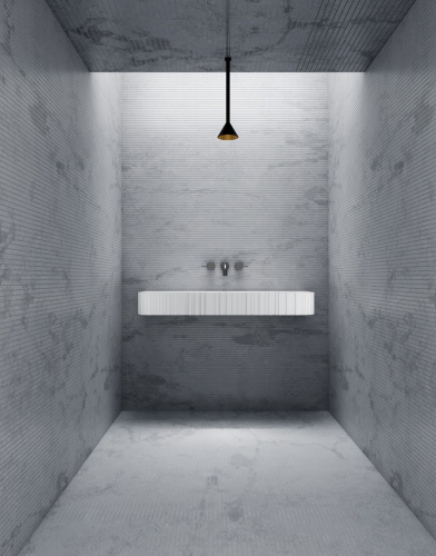 Раковина из искусственного камня Abber STEIN AS2652-1.0 100х45 подвесная цвет белый матовый без отверстий под смеситель - фото 3