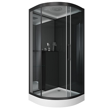 Душевая кабина Grossman GR260 100х100 четверть круга с крышей ориентация универсальная