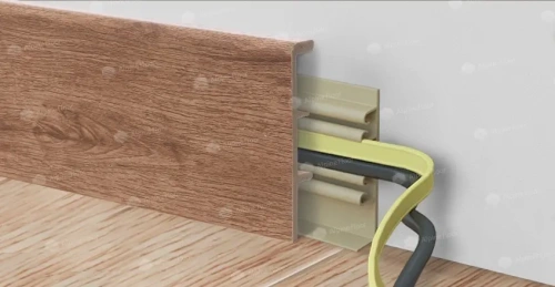 Напольный плинтус Alpine Floor Rico Concept RC 80208 Кедр бурбон толщина 2 см 2200х80 - фото 2