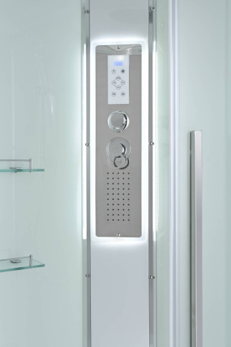 Душевая кабина AvaCan EM EM3090LED 90х90 четверть круга с крышей ориентация универсальная - фото 5