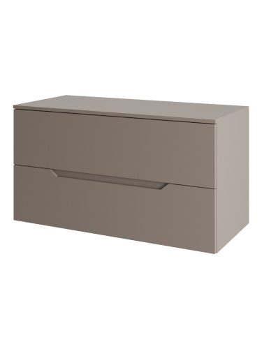 Тумба под раковину Orange Line Li-100TuLMDF 101х46х54 подвесная цвет бежевый - фото 3