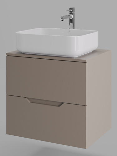 Тумба с раковиной Orange Line Li-60TuLMDF+B05-500W 61х46х70 - фото 2