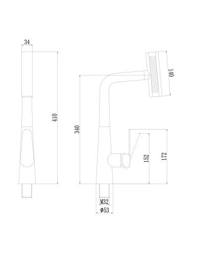Смеситель для кухни Fmark FS8277C на мойку золото матовое - фото 2
