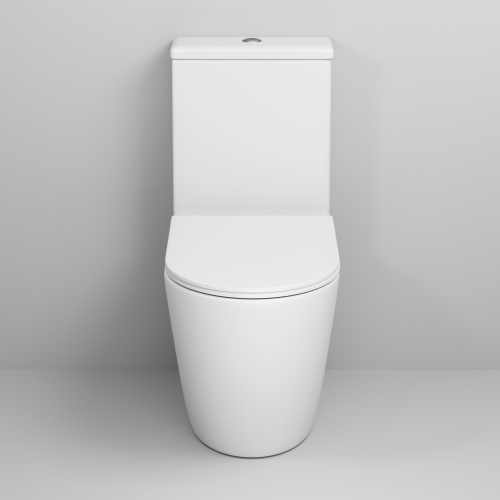Унитаз напольный с бачком Grossman Color GR-4480MS белый матовый с сиденьем микролифт безободковый каскадный смыв - фото 3