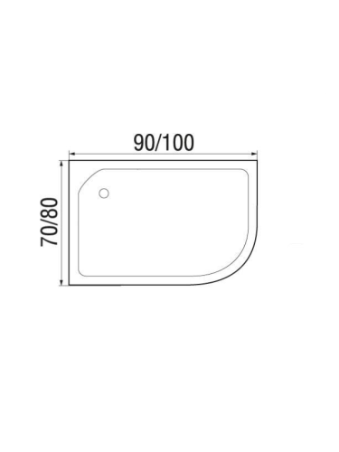 Душевой поддон WEMOR 100/70/24 R (10000006058) 100х70 акрил белый с каркасом - фото 2