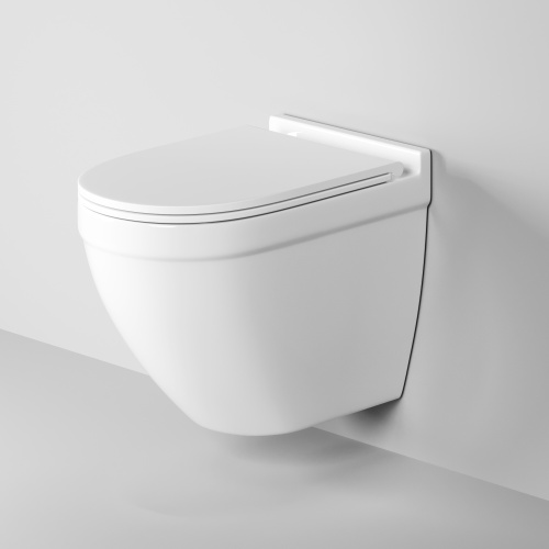 Унитаз подвесной Grossman Санфаянс GR-4483S белый глянцевый с сиденьем микролифт безободковый каскадный смыв - фото 2