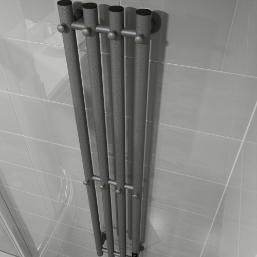 Полотенцесушитель Altasan Арго Арго12021Г подвесной 21х120 электрический графит - фото 3