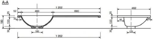 Тумба TA-MBO-60NR-blanco + Раковина ФР-00006480 Taliente - фото 5