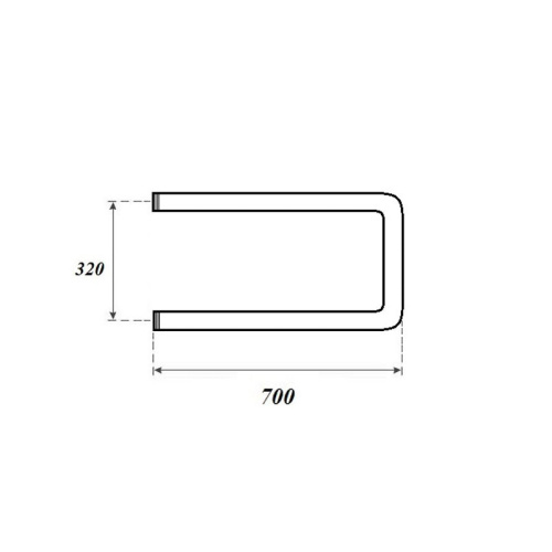 Полотенцесушитель Point П-образный PN35337 водяной хром - фото 2