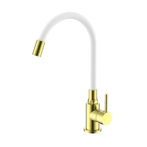 Смеситель для кухни Splenka S201 S201.4408.03 на мойку золотой сатин - фото 2