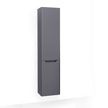 Шкаф-пенал Jorno WOOD Wood.04.150/P/GR 33х27х150 подвесной цвет серый