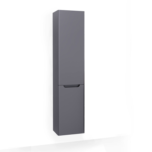 Шкаф-пенал Jorno WOOD Wood.04.150/P/GR 33х27х150 подвесной цвет серый