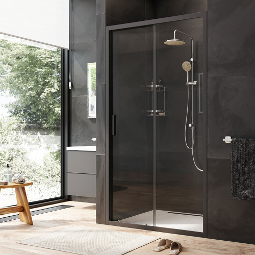 Душевая дверь Am.Pm Gem W90G-110-1-195BT 110х195 стекло прозрачное профиль черный