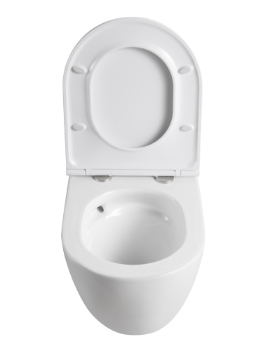 Унитаз подвесной Agger AT07150 белый с сиденьем микролифт смыв торнадо - фото 5