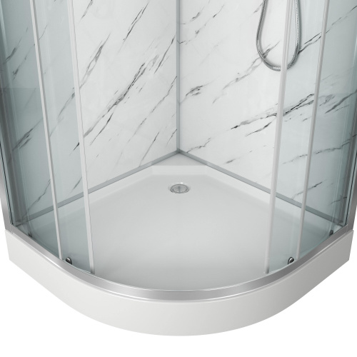 Душевая кабина Niagara Luxe 7702M 100х100 четверть круга с крышей ориентация универсальная - фото 2