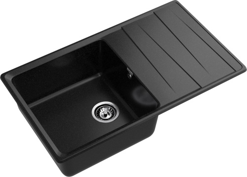 Кухонная мойка Granfest Level LV-860L черный 86х50 цвет черный поверхность матовая - фото 2