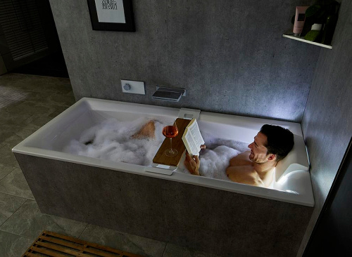 Ванна акриловая Riho STILL SQUARE B099003005 180х80 пристенная прямоугольная без ножек - фото 4