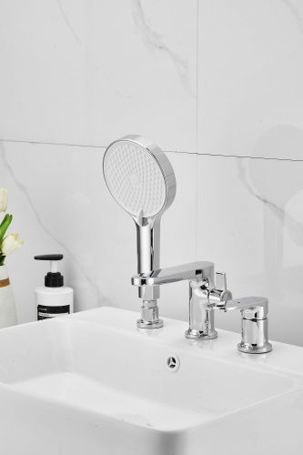 Смеситель BELZ B66713 на борт ванны хром - фото 3