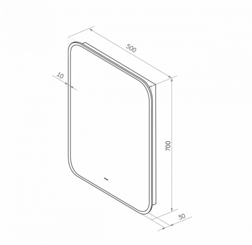 Зеркало в ванную Art&Max SIENA AM-Sie-500-700-DS-F 50х70 - фото 4