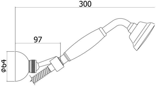 Душевой гарнитур Paffoni Belinda ZDUP035BR настенный бронза - фото 2