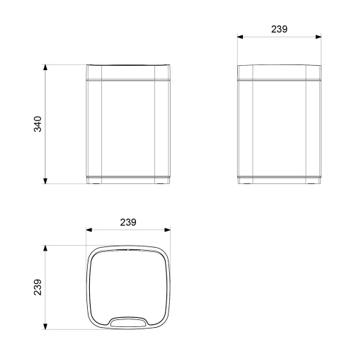 Ведро мусорное Timo Petruma 15200/18 - фото 2