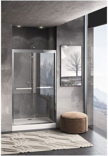 Душевая дверь Aquanet Delta NPD6122 120х200 стекло прозрачное профиль хром глянцевый - фото 2