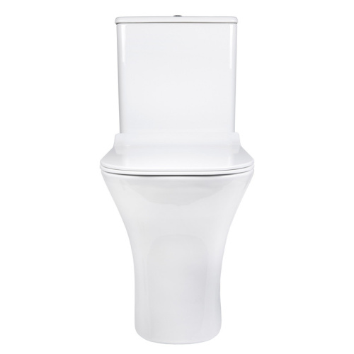 Унитаз напольный с бачком Bond Cube F07-00 белый с сиденьем безободковый душевой смыв - фото 2