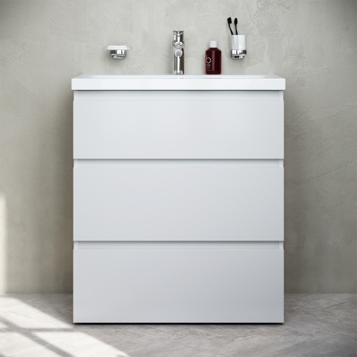 Тумба под раковину Am.Pm Gem S M91FSX0752WG 75х43х81 напольная цвет белый глянцевый