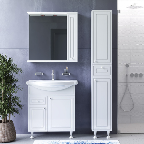 Зеркало-шкаф Damixa Palace One M41MPR0751WG 75х19х75 подвесной цвет белый глянцевый - фото 3