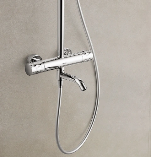 Душевая стойка Arrow AG3317SHU1CP настенная цвет хром - фото 4