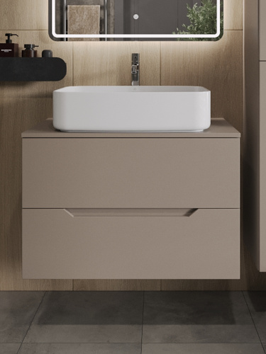 Тумба с раковиной Orange Line Li-80TuLMDF+B07-600W 81х46х69 - фото 3