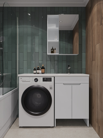 Тумба с раковиной Orange Sistema STD-120TUW+RAR 120х48х91 цвет белый