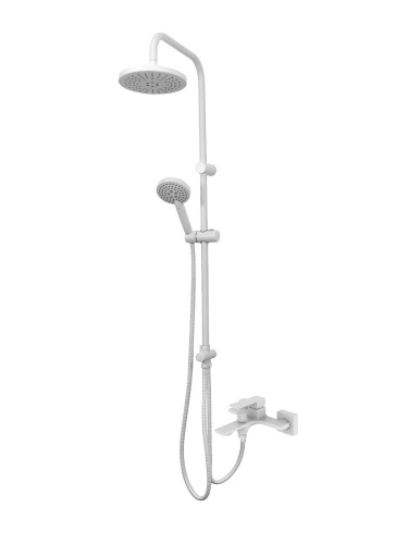 Душевая стойка Orange Lutz M04-932w настенная цвет белый - фото 2