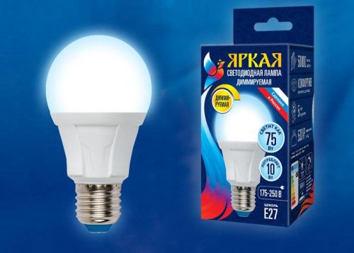 Лампа светодиодная диммируемая Uniel LED-JCDR 6W/WW/GU5.3/FR/DIM PLP01WH картон - фото 2