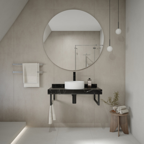 Столешница Teymi Helmi T150309 90х50 подвесная цвет черный - фото 5