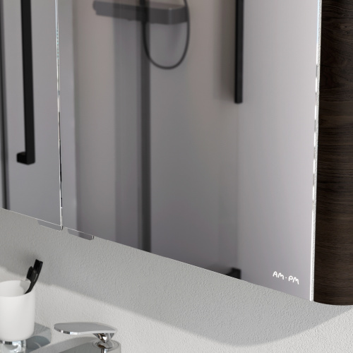 Зеркало-шкаф Am.Pm Sensation M30MCX1001TF 100х15х70 подвесной цвет табачный дуб - фото 5