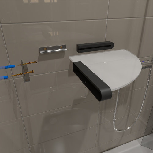 Полка в ванную комнату Altasan Лотос ЛТ71ЧМ - фото 4