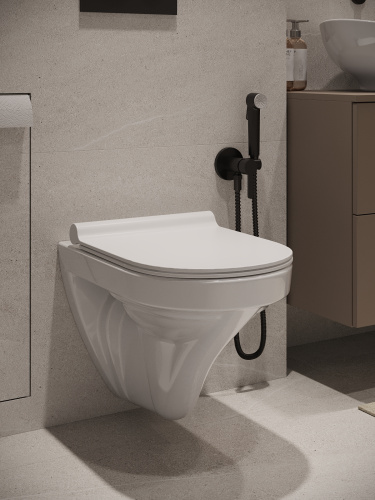 Унитаз подвесной Agger AT06100 белый с сиденьем микролифт каскадный смыв - фото 5