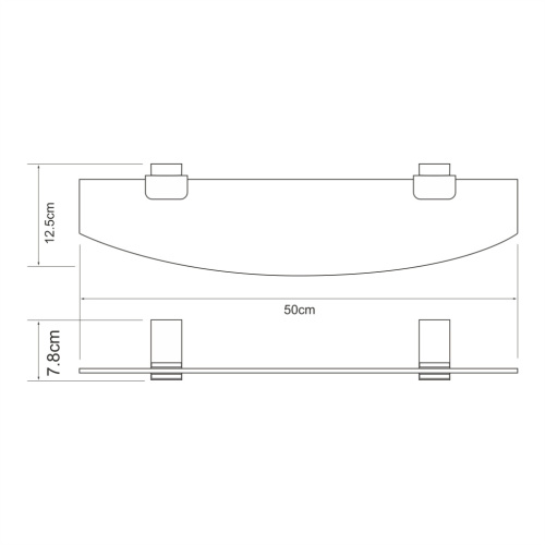 Полка в ванную комнату WasserKRAFT 3224 - фото 5