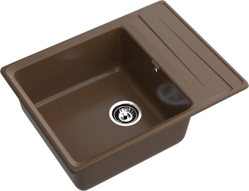 Кухонная мойка Granfest Level LV-660L терракот 66х50 цвет коричневый поверхность матовая - фото 2
